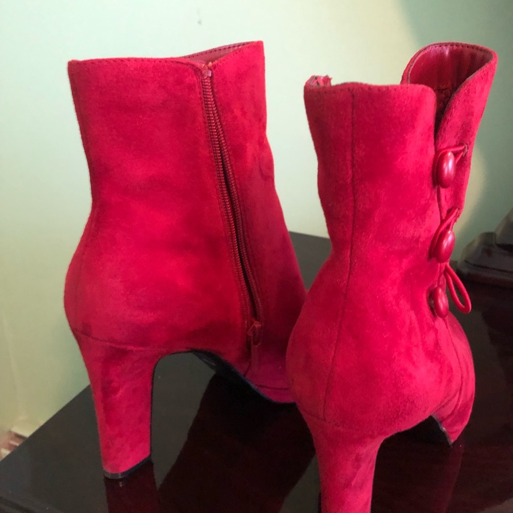 New never worn impo half suede boots.